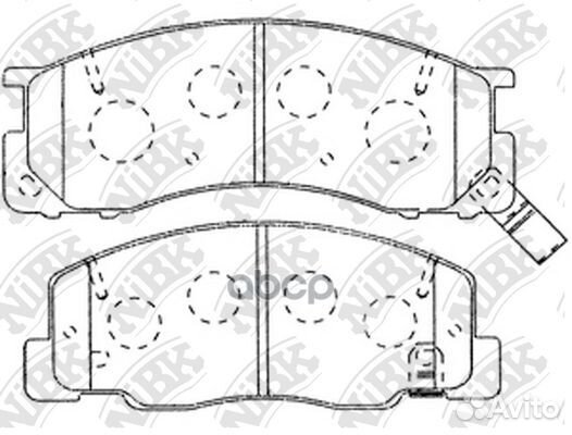 Колодки тормозные toyota previa 90-00 перед