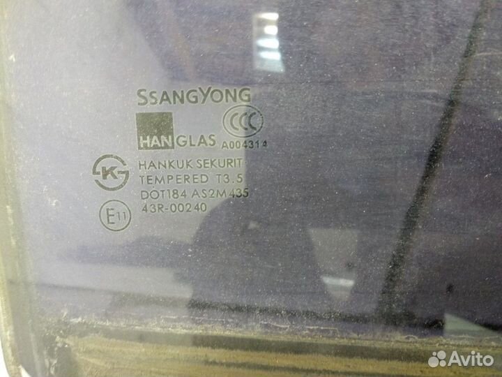 Стекло двери заднее правое (SsangYong Kyron)