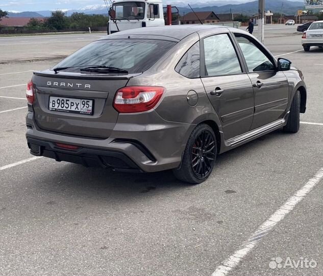 Тюнинг бампер на лада Гранту FL Лифтбек 2191