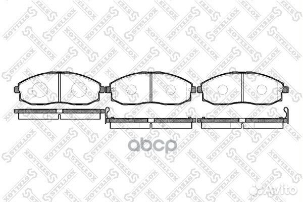 714 002SX 703 02223409 колодки дисковые п. Hy