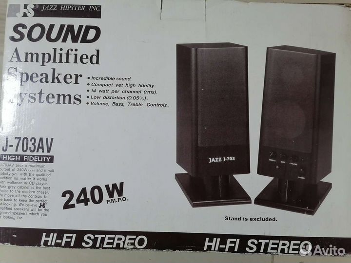 Мощные Колонки J-703AV способны звучать как Hi-Fi