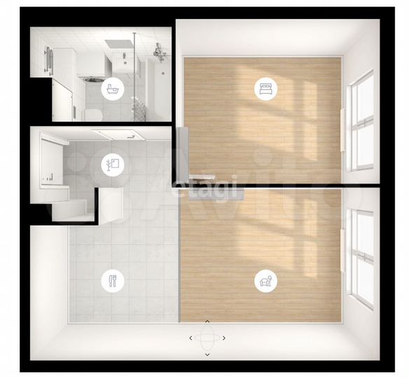 1-к. квартира, 36,2 м², 16/33 эт.