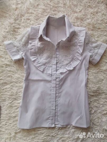 Блузка белая для девочек