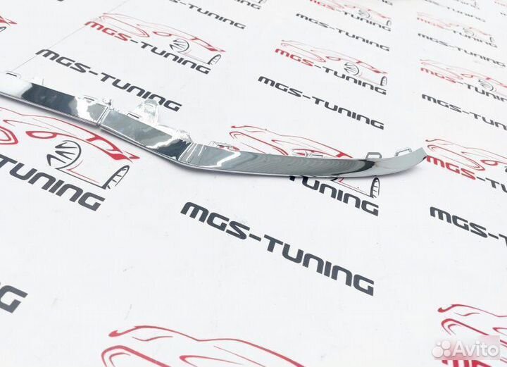 Хром губа E-class W212 2013-2016 AMG пакет 212