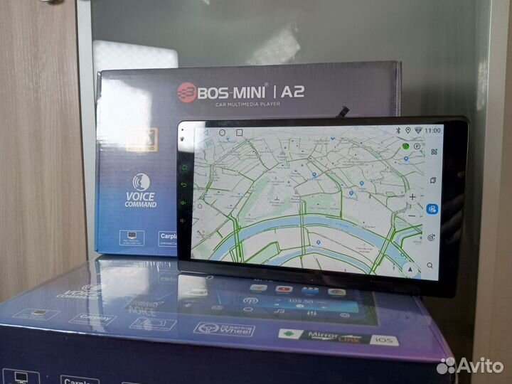 Мощная магнитола Bos mini A2 4/64 Car play Android