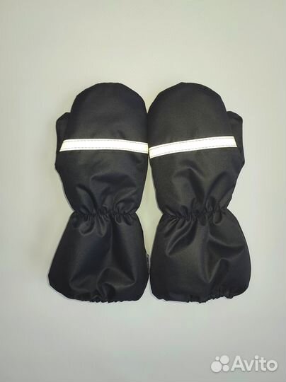 Варежки краги мембрана с мехом детские