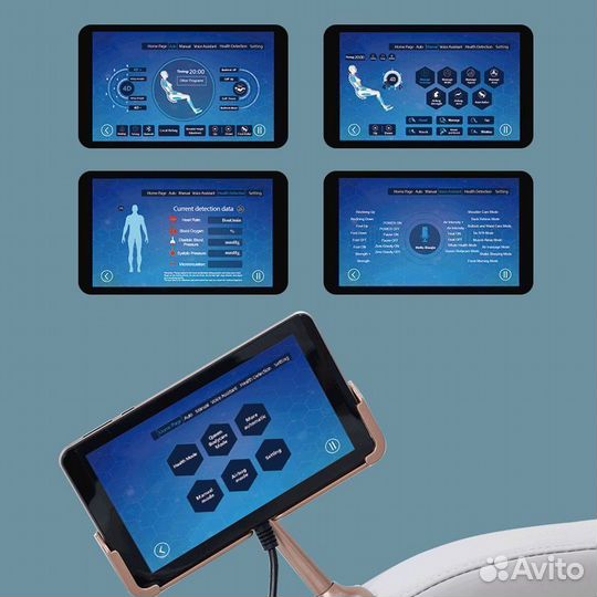 Массажное кресло 01 бордо