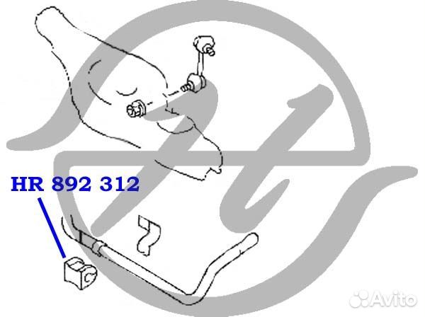 Втулка стабилизатора задней подвески