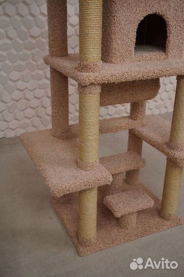 Когтеточка Домик для кошек / Игровой комплекс