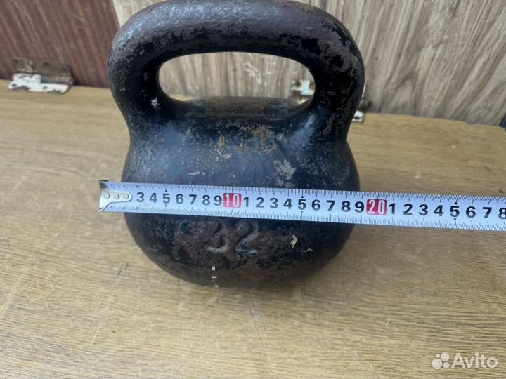 Гиря 32 кг СССР