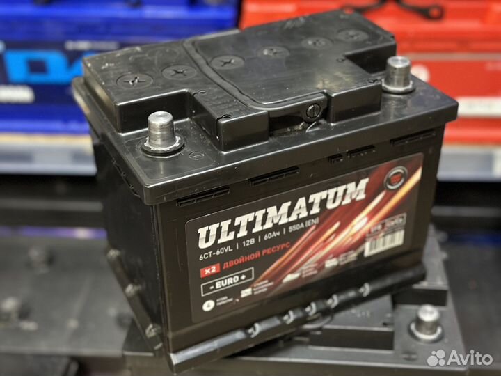 Аккумулятор ultimatum 60 на LADA vesta