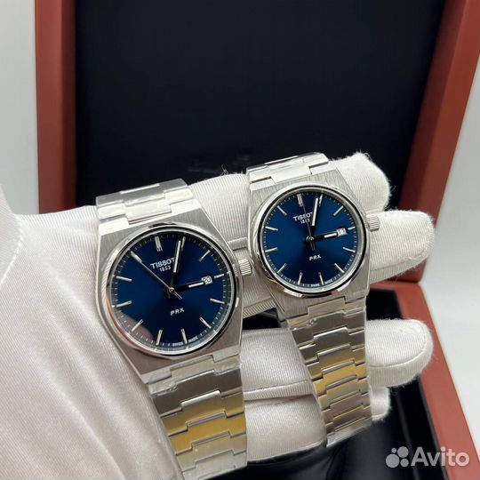 Tissot prx blue кварцевые часы