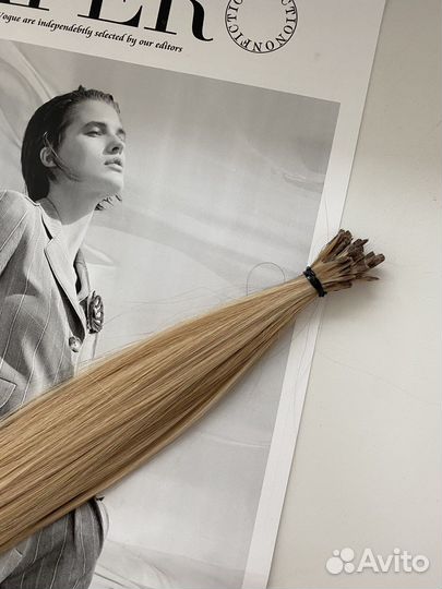 Волосы для наращивания блонд бу
