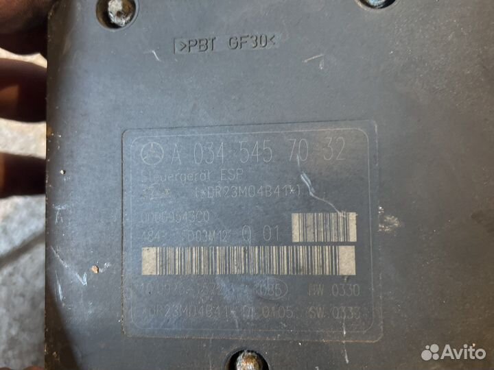 Блок abs на Мерседес w203 c-класс