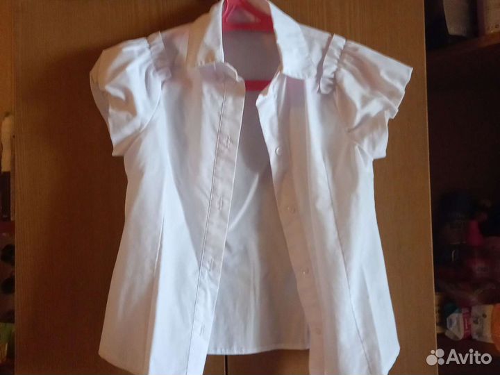 Блузка школьная белая