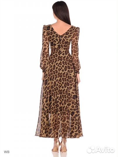 Шифоновое платье в пол