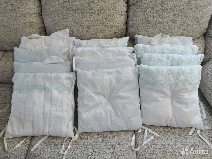 Бортики подушки в детскую кроватку