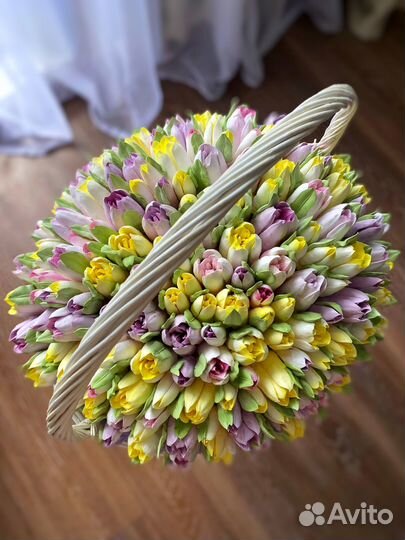 Зефирные цветы тюльпаны