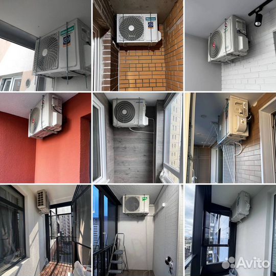 Установка сплит систем Монтаж кондиционеров