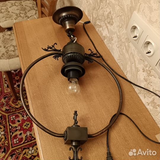 Светильник подвесной под бронзу