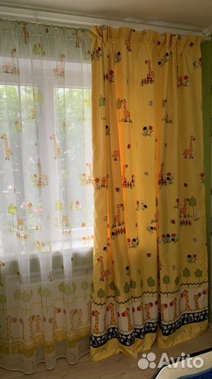 Шторы детские Жирафики