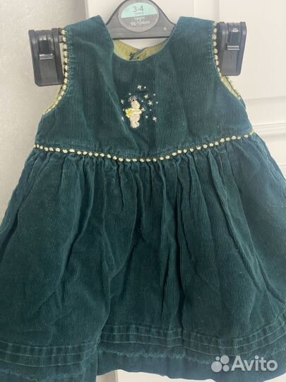 Сарафан вельветовый на малышку