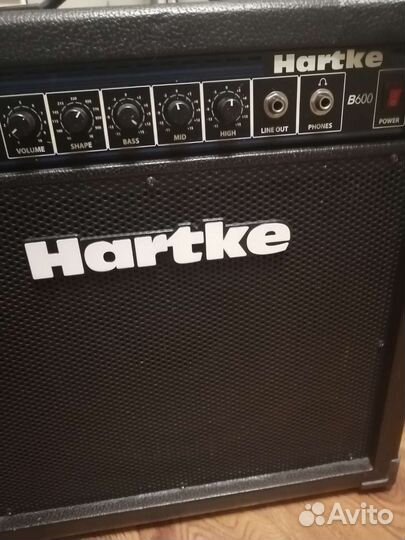 Басовый комбоусилитель hartke b600, 60 ватт