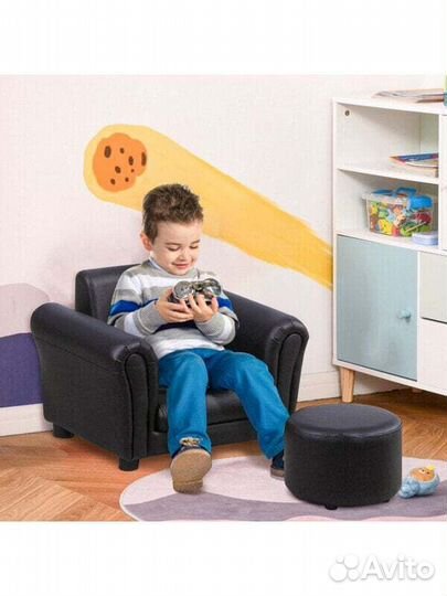 Кресла и диваны Kindersessel mit Fuhocker 310-008BK