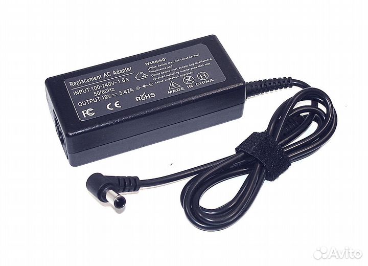 Блок питания для монитора и телевизора LCD 19V 3.4