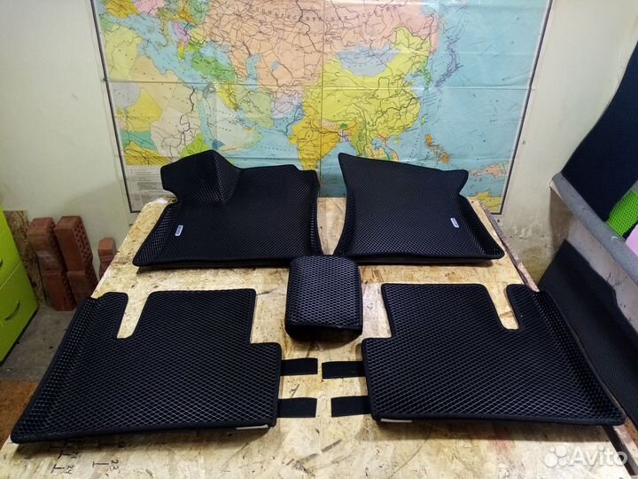 Эва Ева коврики 3 D с бортами Лада kalina