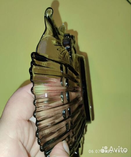 Редкая ваза тарелка Сова