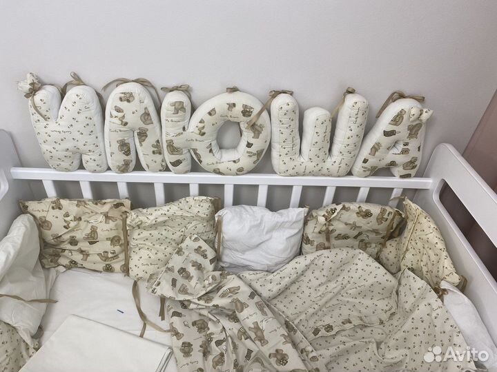 Комплект постельного белья для новорожденного
