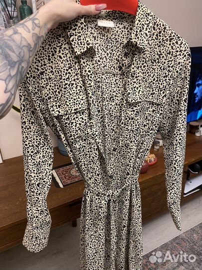 Платье леопардовое