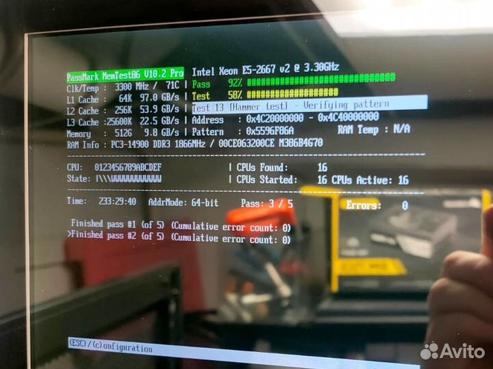 DDR3 32Gb PC3-14900L M386B4G70DM0-CMA # 712384-081