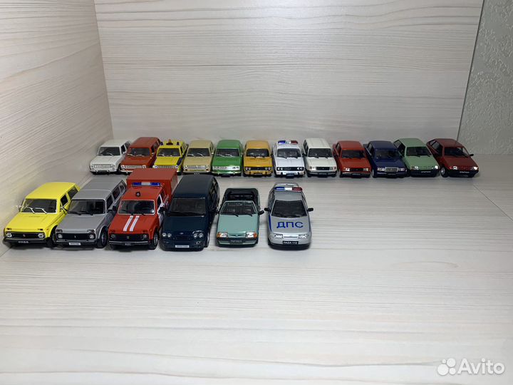 Коллекциия Ваз, Москвич, иж Deagostini