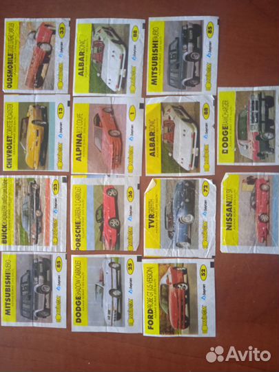 Вкладыши редкие бомбибом жвачка