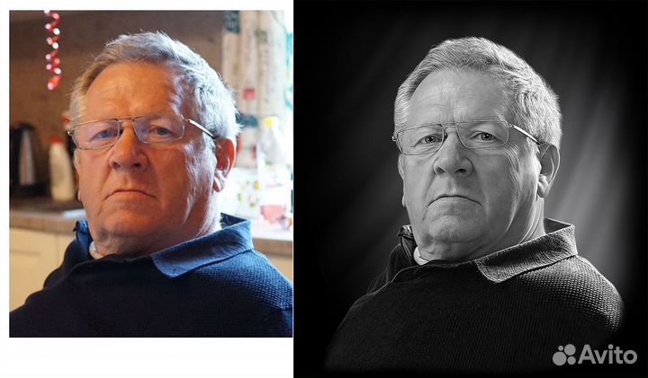 Ретушь фотографий на памятник, восстановление стар