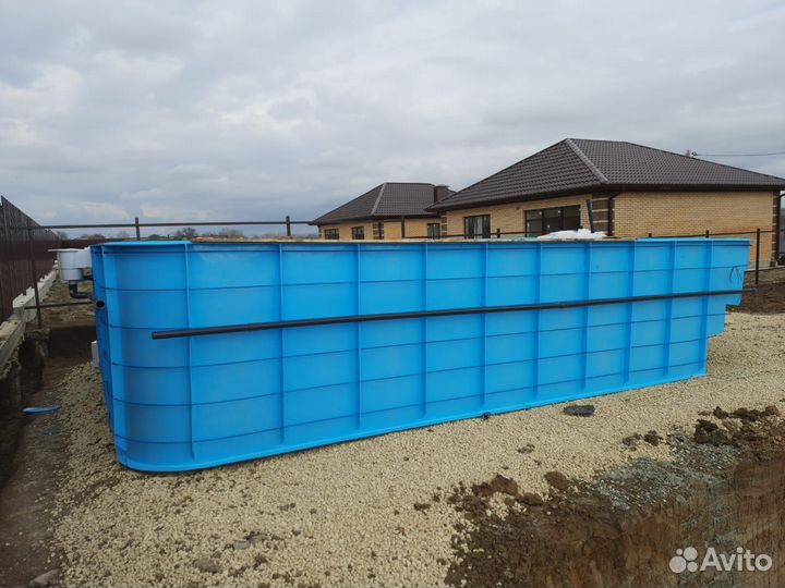 Бассейн из полипропилена 6 на 3 с лестницей