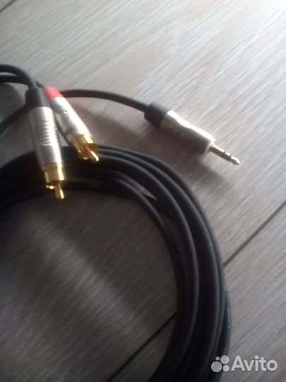 Аудио кабель Джек 3,5 Стерео - 2 тюльпана RCA