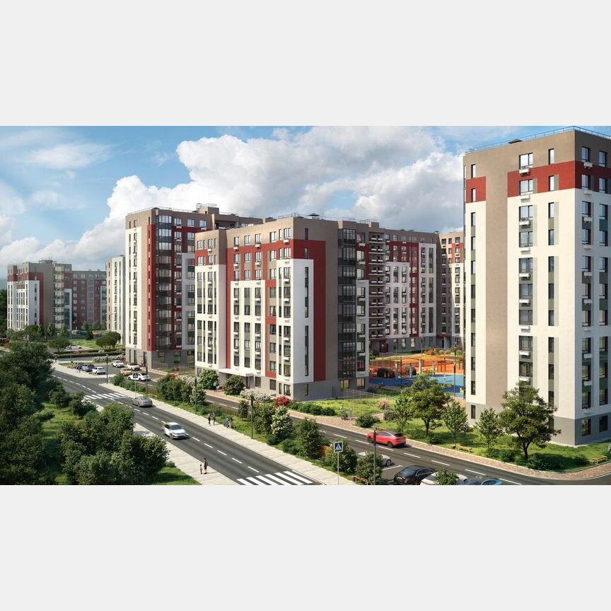 1-к. квартира, 51,6 м², 6/10 эт.