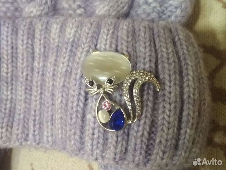 Шапка зимняя для девочки от 8-10 лет