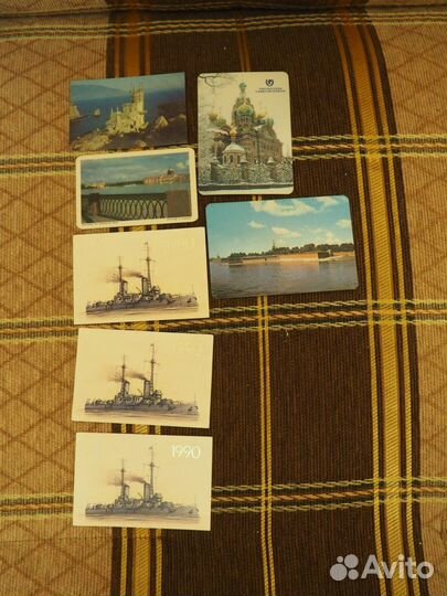 Календари кошки, закладки для книг СССР