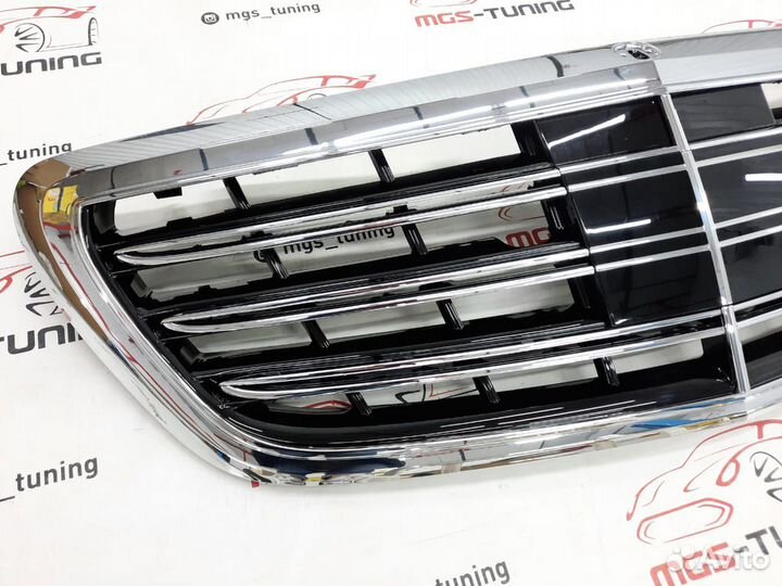 Решетка радиатора Mercedes S-class w222 S65 хром