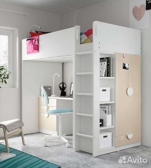 Кровать чердак,детский уголок, мебель IKEA
