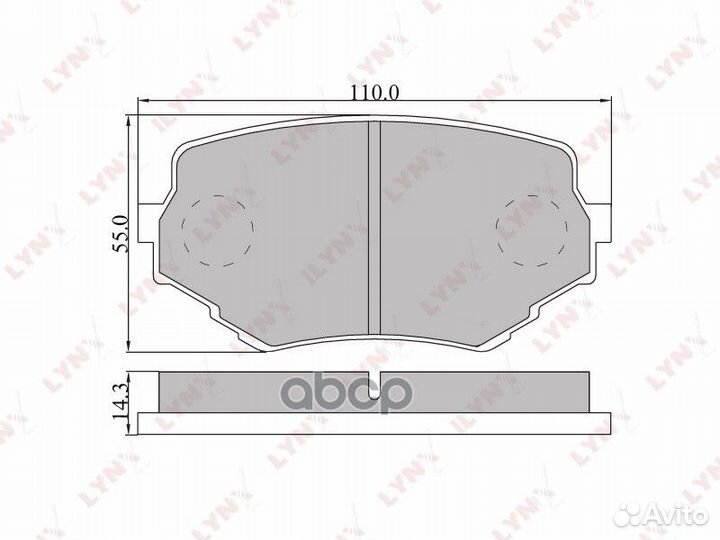 Колодки тормозные дисковые перед BD5102