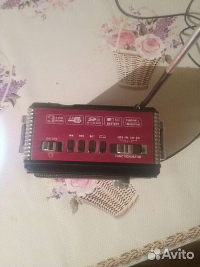 Колонка с радио ritmix USB фонарь