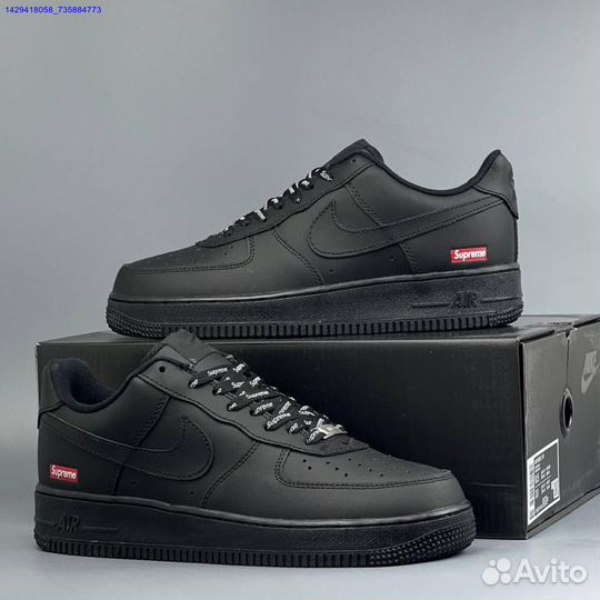 Кроссовки Nike Air Force 1 Low & Supreme (Арт.83643)