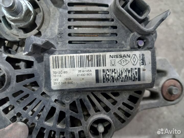 Генератор Nissan Qashqai J11 2014-2019