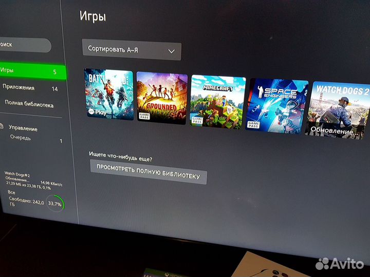 Обмен Xbox One S 500gb