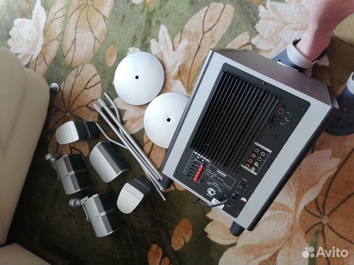Активный сабвуфер и колонки odeon AV system AV-100